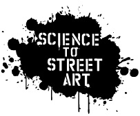 Science to Street Art Logo Black splash of paint