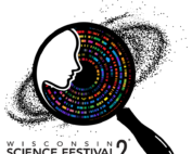 WSF 2026 Theme logo depicting a magnifying glass examining the genome with a human looking on from the side. The entire motif is set on a galaxy to depict the vastness of the human experience.